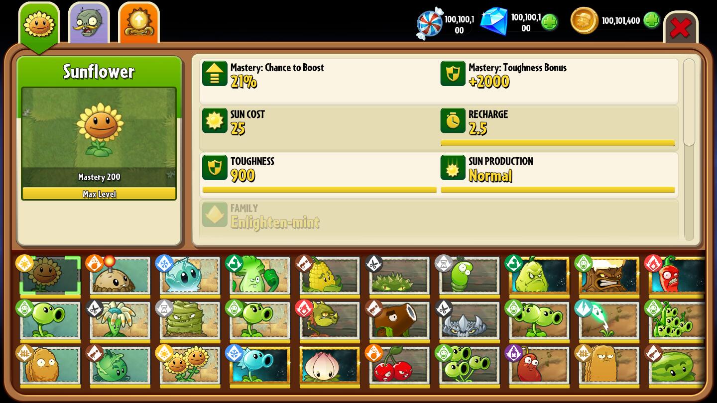 植物大战僵尸2国际版9999999级植物破解版