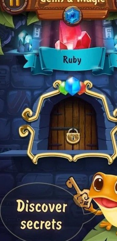 你需要一点点的打开冒险的大门,玩家在上面进行宝石连接,你需要用宝石