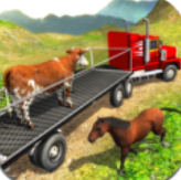 农场动物卡车驾驶图标